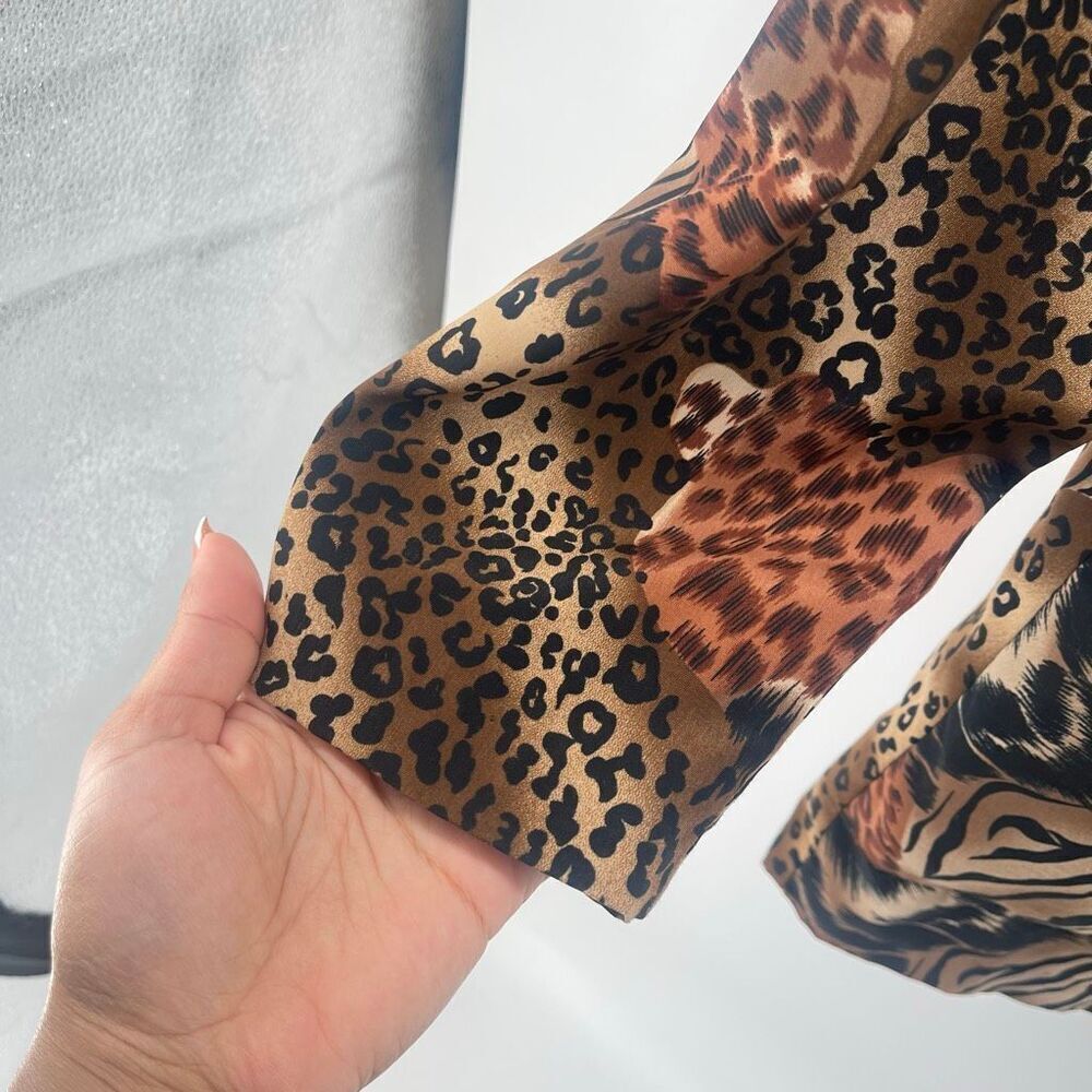 Vintage Barrie Stephens Animal Print Blazer Size 8 | Lightweight Jacket - Picture 10 of 14